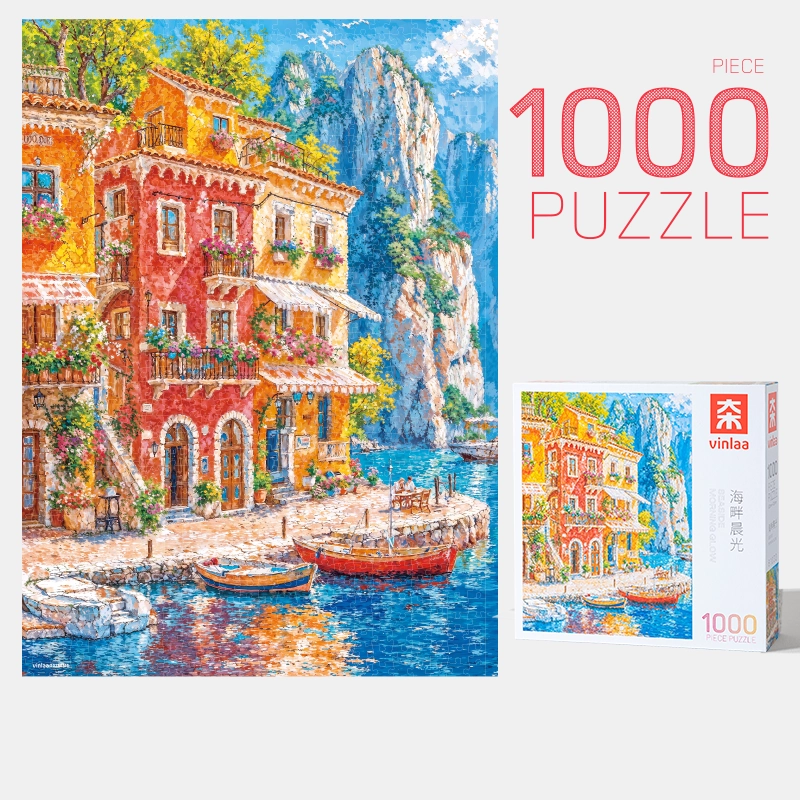 1000pcs Jigsaw Puzzle-Vinlaa-Seaside Morning Glow