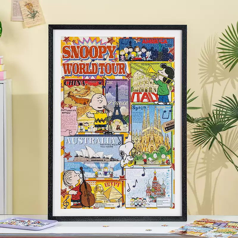 その他 SNOOPY World tour Momibook-Snoopy World Tour-1000 Piece Jigsaw Puzzle - TopPuzzleShop