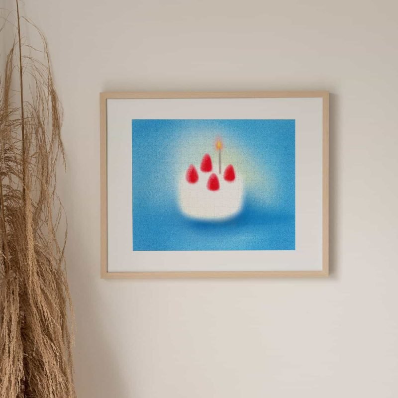 Happy Puzzle-300 Piece Puzzle-Strawberry Cake