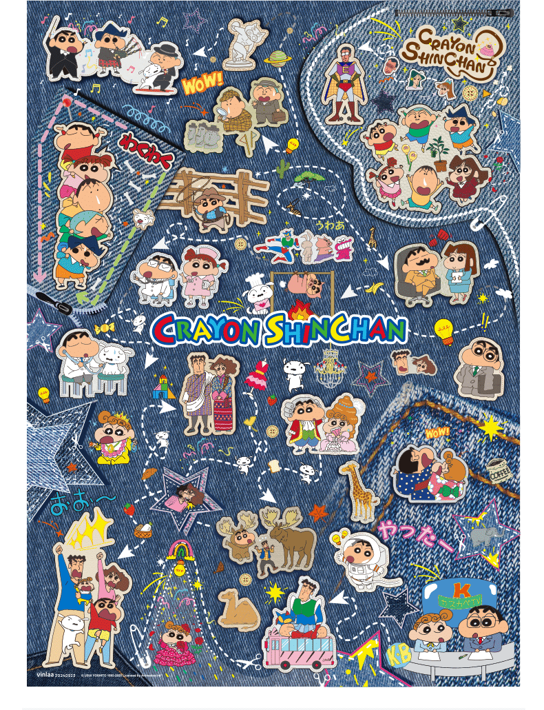 1000pcs Jigsaw Puzzle-Vinlaa-Crayon Shinchan-Super Morph