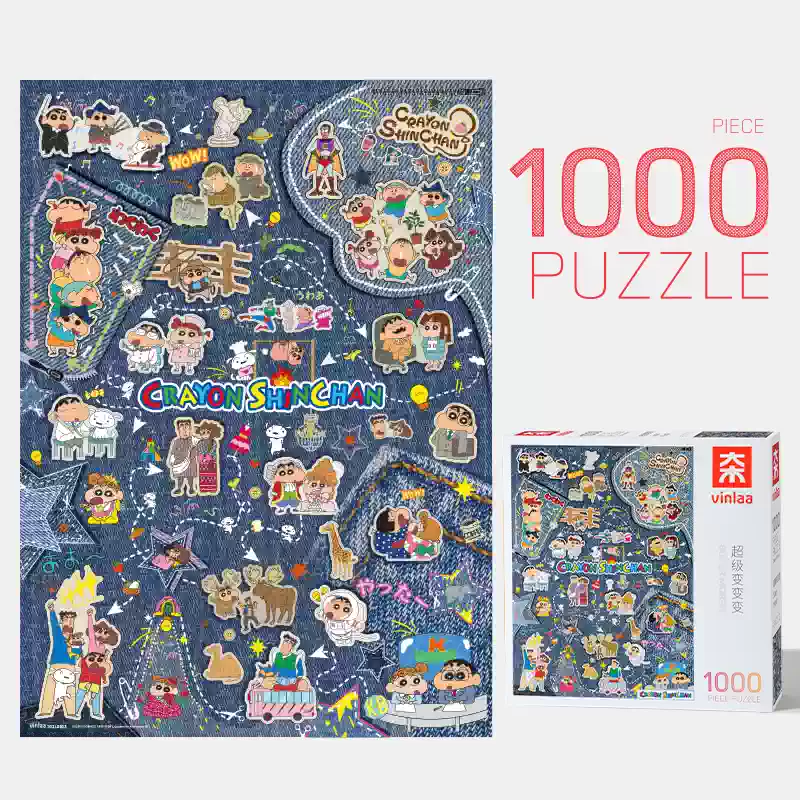 1000pcs Jigsaw Puzzle-Vinlaa-Crayon Shinchan-Super Morph