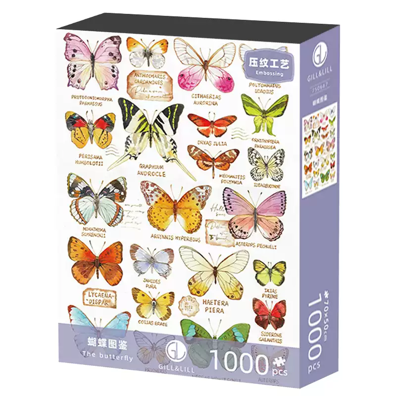 1000 Jigsaw Puzzle-Gill Lill-The Butterfly