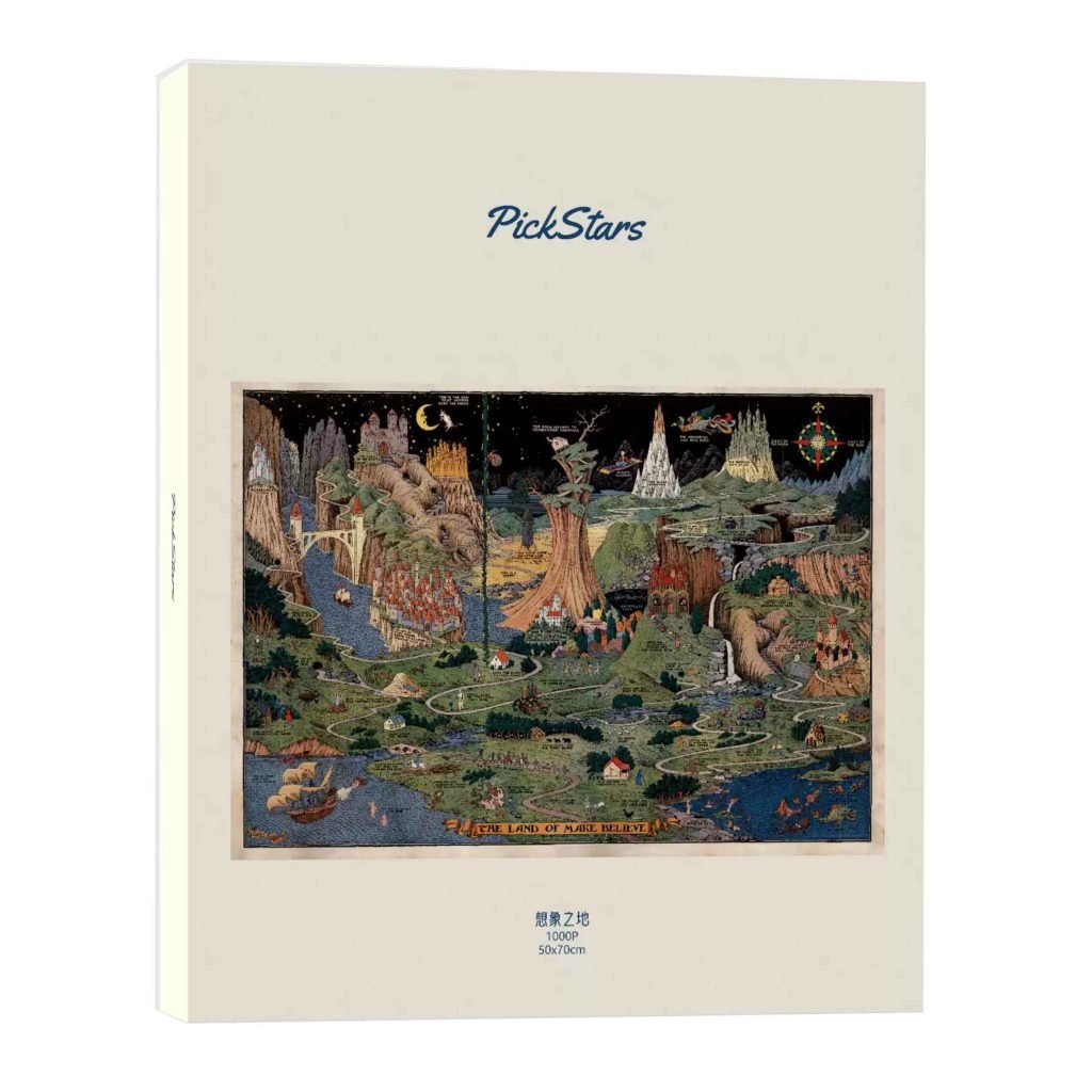 Double-sided Puzzle 1000pcs-Pickstars-The Land of Make Believe