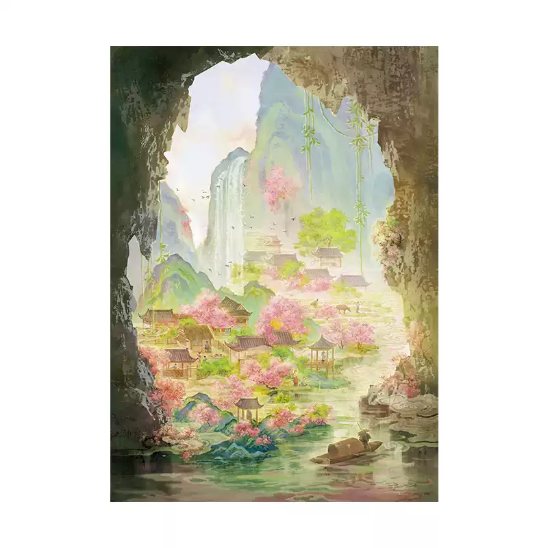 1000pcs Jigsaw Puzzle-Toi-The Legend of Peach Blossom Spring