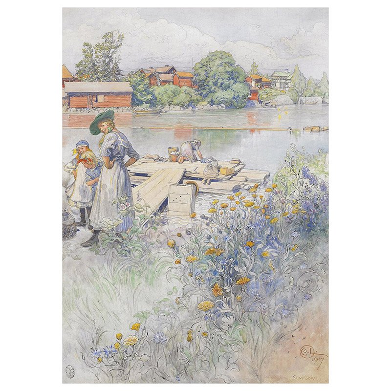 Happy Puzzle-1000 Piece Puzzle-The Washing Jetty