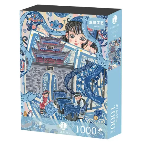 1000 Jigsaw Puzzle-Gill Lill-Tie Dye