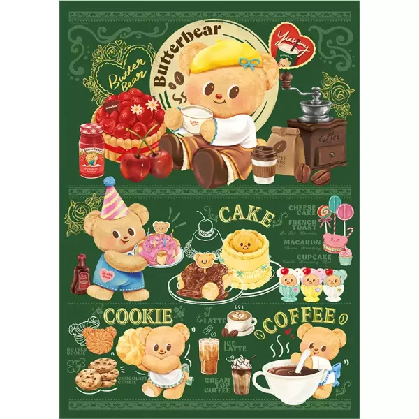 1000pcs Jigsaw Puzzle-Toi-Butterbear Sweet Menu