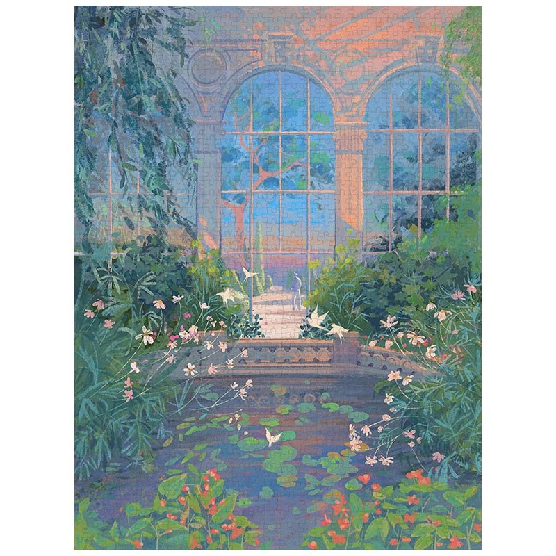 Vintage Garden (2) Happy Puzzle-1000 Piece Puzzle-Vintage Garden