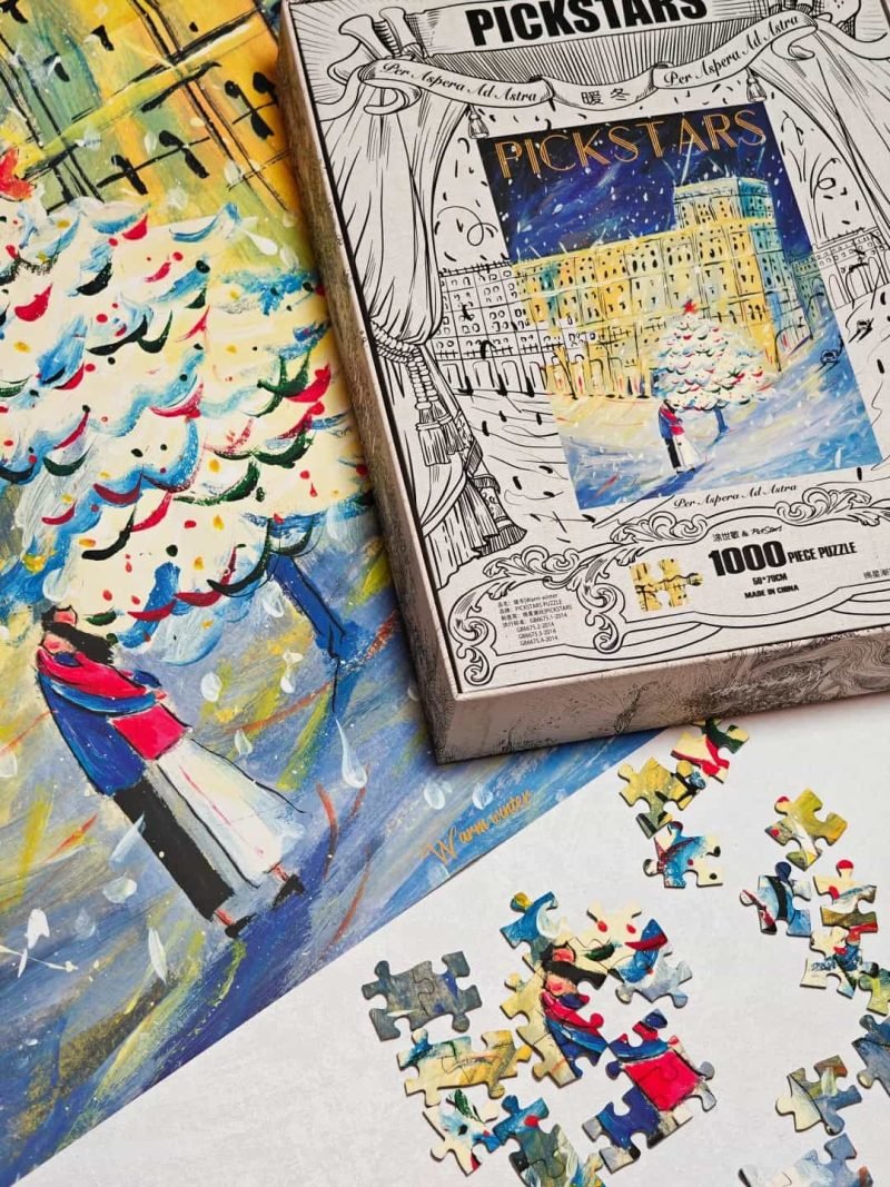 Double-sided Puzzle 1000pcs-Pickstars-Warm Winter