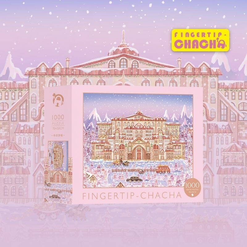 Fingertip-chacha-1000pcs Jigsaw Puzzle-Winter Wonderland