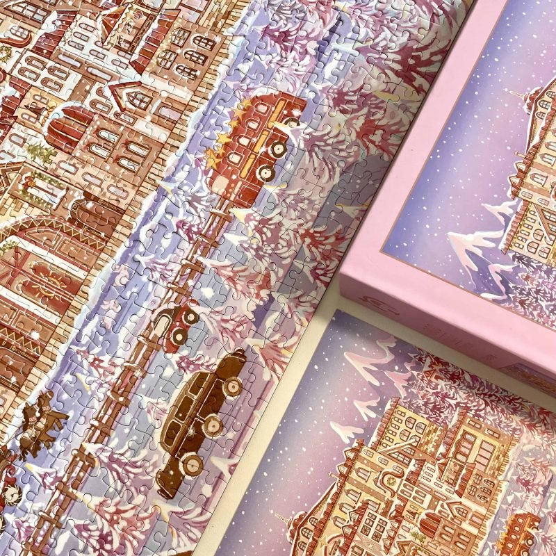 Fingertip-chacha-1000pcs Jigsaw Puzzle-Winter Wonderland