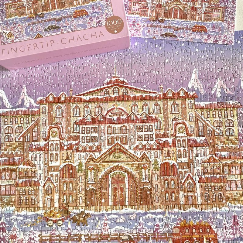 Fingertip-chacha-1000pcs Jigsaw Puzzle-Winter Wonderland