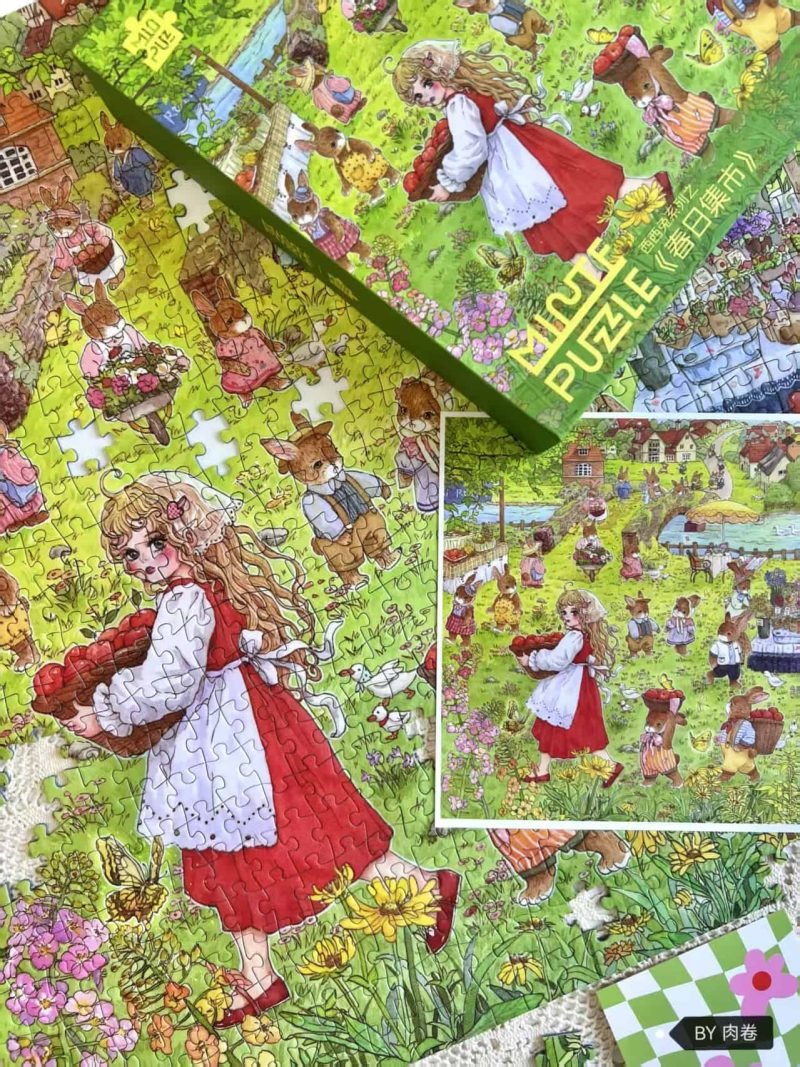 1000pcs Jigsaw Puzzle-Minute Puzzle-Xixi Rabbit Spring Fair