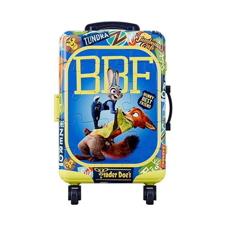 60pcs Plastic Jigsaw Puzzles-3djp-3D Suitcase Puzzle Disney and Nintendo Charaters