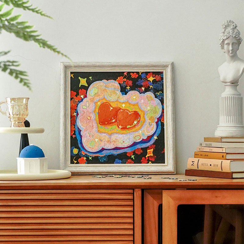 Perma Puzzle-321 Piece Irregular Cut-A Lucky Double Yolk Egg