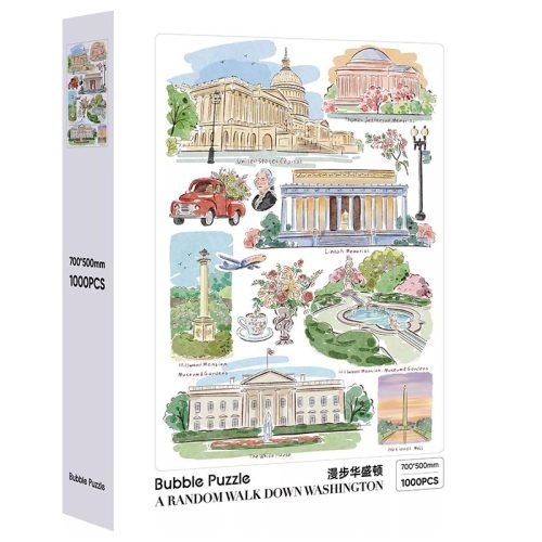 1000pcs Jigsaw Puzzle-Bubble Puzzle-A Random Walk Down Washington