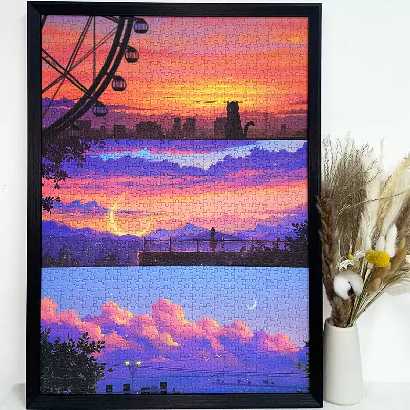 Afterglow Gradients (3) 1000pcs Jigsaw Puzzle-PJLT-Afterglow Gradients