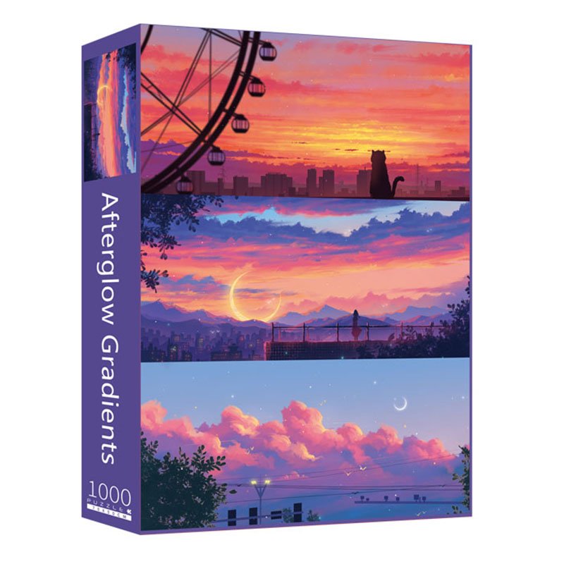 Afterglow Gradients (4) 1000pcs Jigsaw Puzzle-PJLT-Afterglow Gradients
