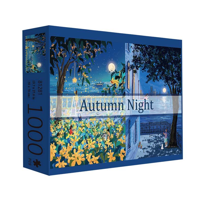 Autumn Night Discontinued-Double-sided 1000pcs Jigsaw Puzzle-PJLT-Autumn Night