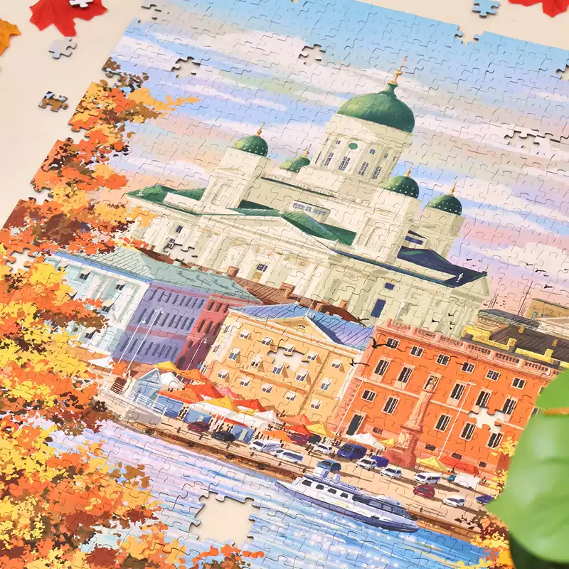 Perma Puzzle-1000 Piece-Autumn of Helsinki