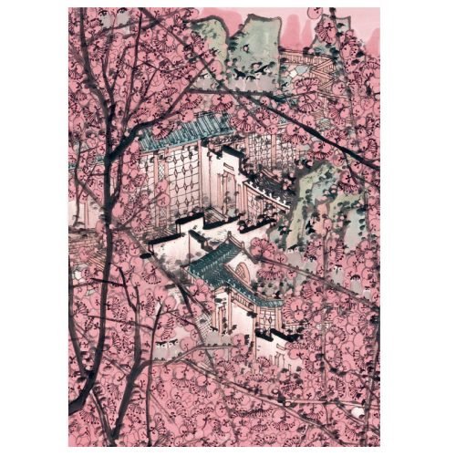 BLOOMED COURTYARD Zhiju-500pcs Puzzle-Bloomed Courtyard