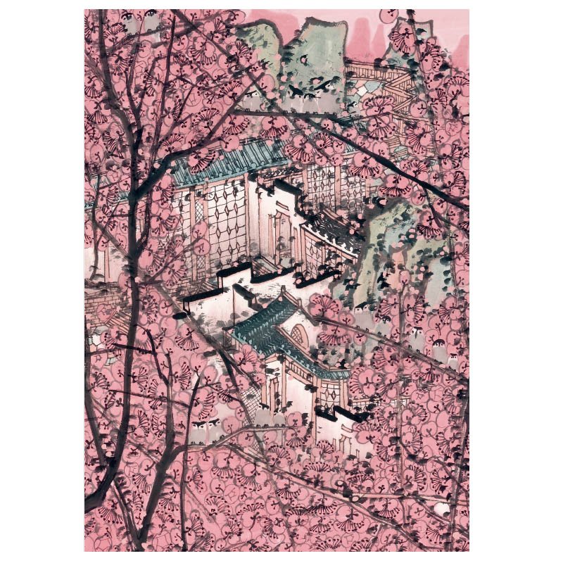 Zhiju-500pcs Puzzle-Bloomed Courtyard