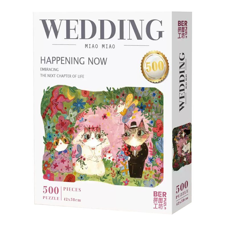 500pcs Jigsaw Puzzle-Ber Puzzle-Cat Wedding