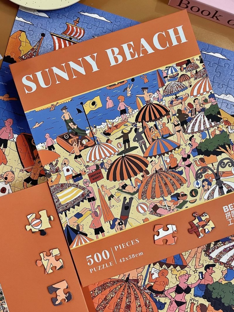 Ber Puzzle 500 Piece-Sunny Beach (4) 500pcs Jigsaw Puzzle-Ber Puzzle-Sunny Beach