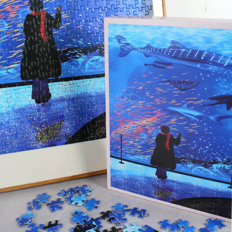 500pcs Jigsaw Puzzle-PJLT-Blue Aquarium