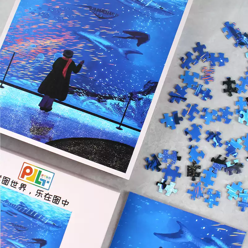 500pcs Jigsaw Puzzle-PJLT-Blue Aquarium
