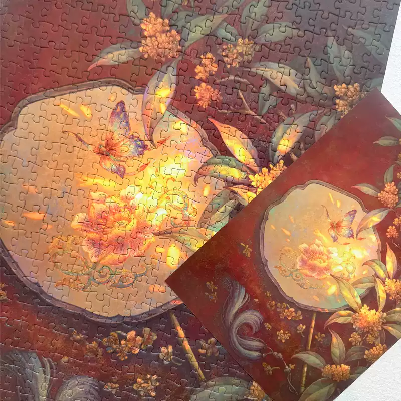 Boff-Dancing Lights on Silk Silhouettes (5) 500 Jigsaw Puzzle-Boff-Dancing Lights on Silk Silhouettes