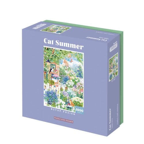 Botop Fusion-1000pcs Jigsaw Puzzle-Cat Summer