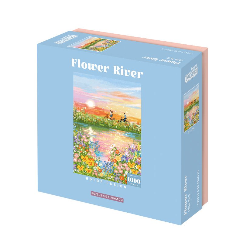 Botop Fusion-1000pcs Jigsaw Puzzle-Flower River