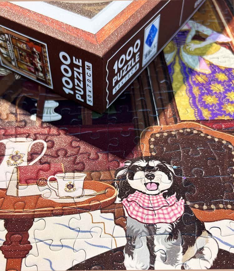 Discontinued-1000pcs Jigsaw Puzzle-TuTuDingDang-Cafe Florian