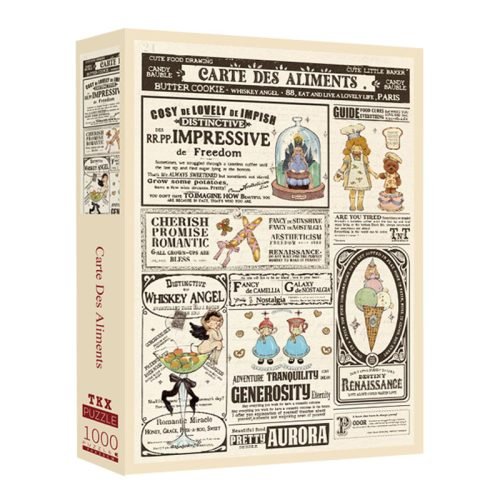 Carte Des Aliments (1) TKX-1000pcs Jigsaw Puzzle-Carte Des Aliments