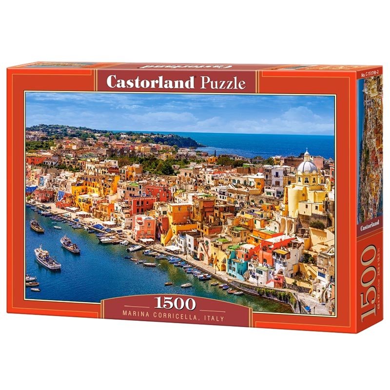 Castorland-1500pcs Jigsaw Puzzle-Marina Corricella Italy