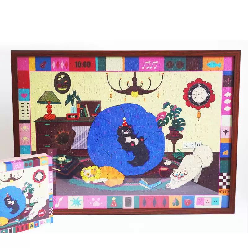 Yahu Puzzle-1000 Piece Puzzle-Cat Dudu and his Friend