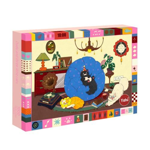 Cat Dudu and his Friend Yahu Puzzle-1000 Piece Puzzle-Cat Dudu and his Friend