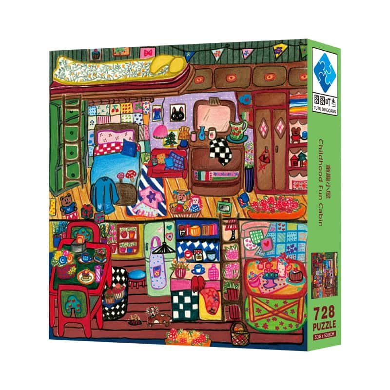 728pcs Jigsaw Puzzle-TuTuDingDang-Childhood Fun Cabin