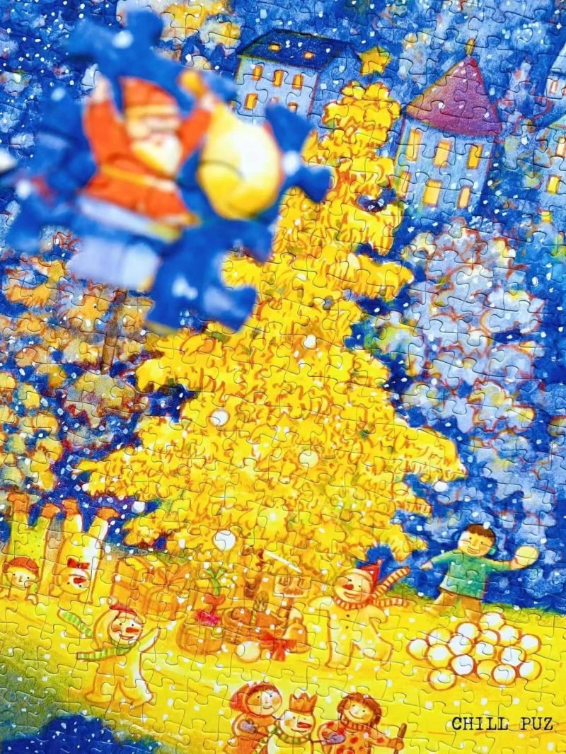 Chill Puz-1000 Piece Puzzle-Snowy Night