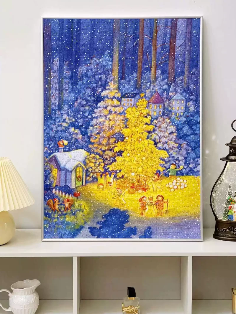 Chill Puz-1000 Piece Puzzle-Snowy Night