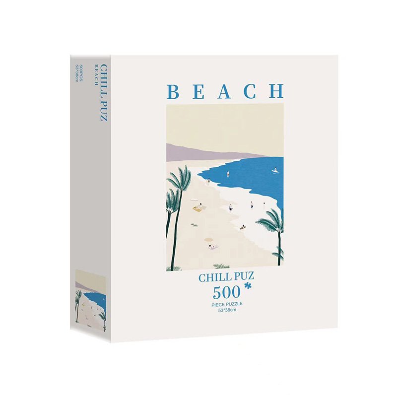 Chill Puzz-Beach 500 Piece Puzzle-Chill Puz-Beach