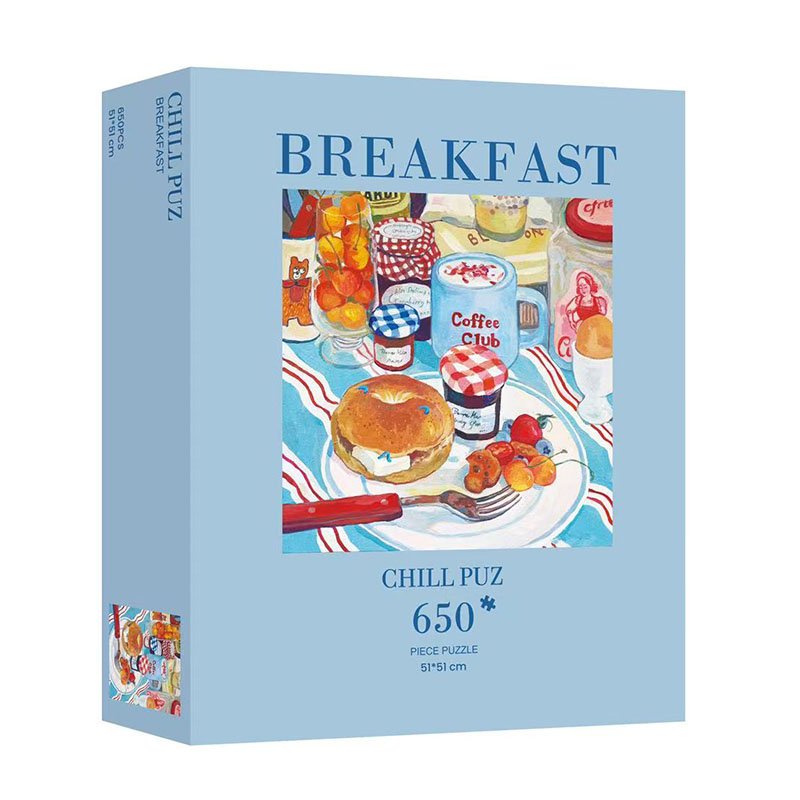 650 Piece Puzzle-Chill Puz-Breakfast