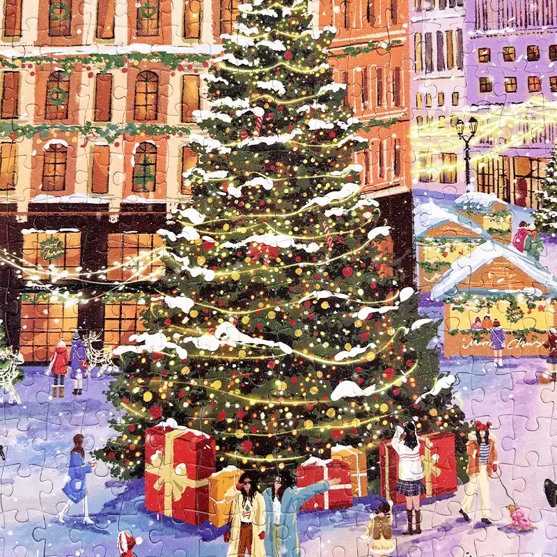1000pcs Jigsaw Puzzle-TuTuDingDang-Christmas Square