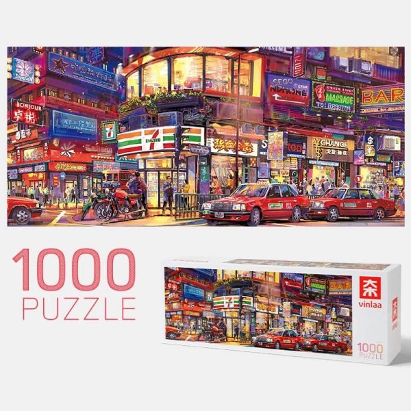 1000pcs Jigsaw Puzzle-Vinlaa-City Walk In Hongkong