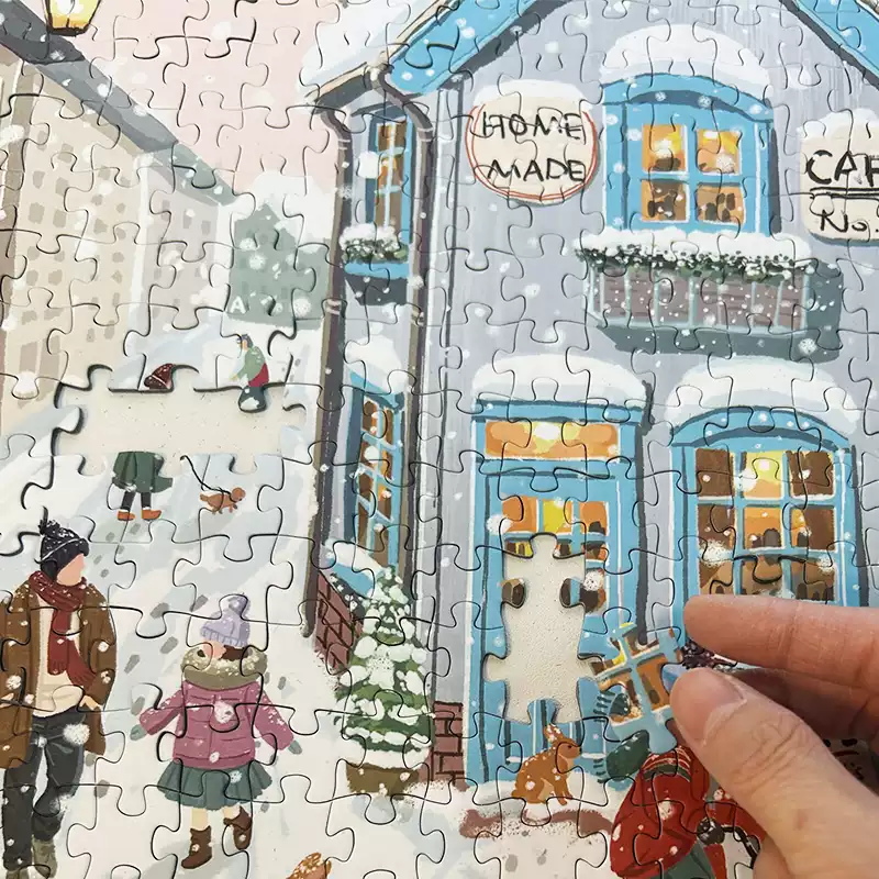 500pcs Jigsaw Puzzle-PJLT-Coffee House in Winter