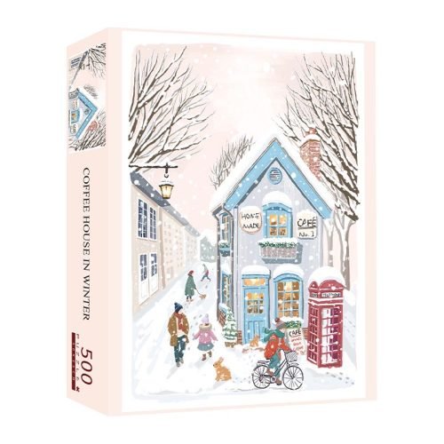 500pcs Jigsaw Puzzle-PJLT-Coffee House in Winter