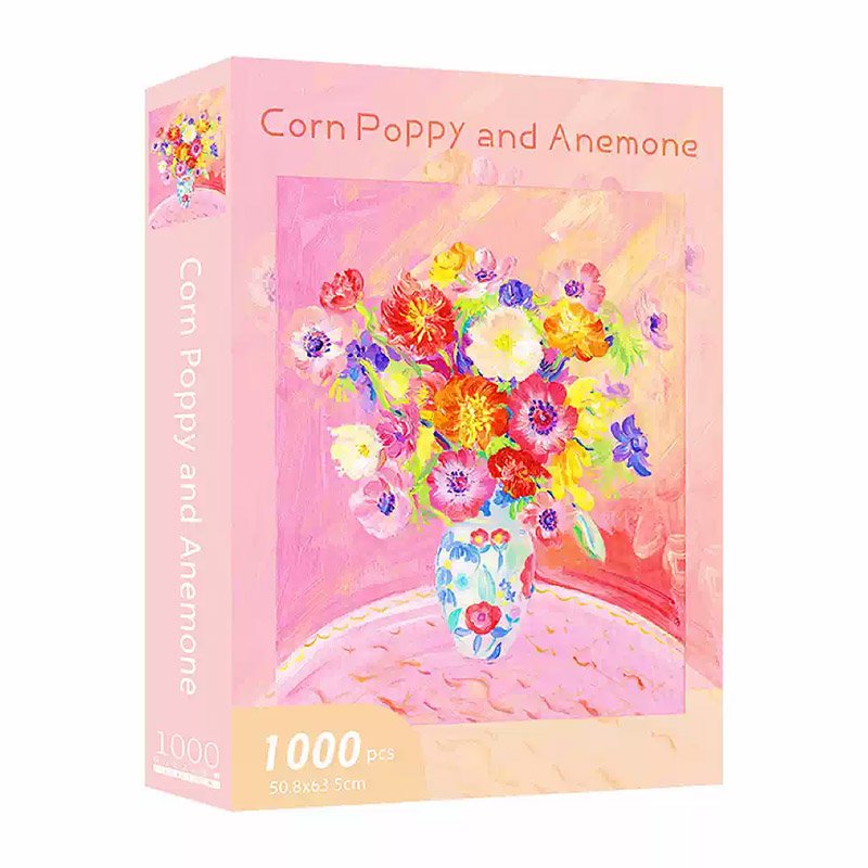 1000pcs Jigsaw Puzzle-PJLT-Corn Poppy and Anemone