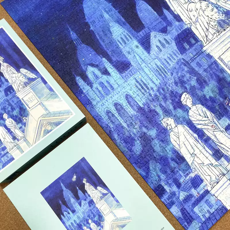 1000pcs Jigsaw Puzzle-PJLT-Darkness of Paris