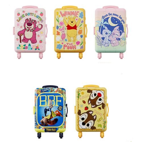 60pcs Plastic Jigsaw Puzzles-3djp-3D Suitcase Puzzle Disney and Nintendo Charaters